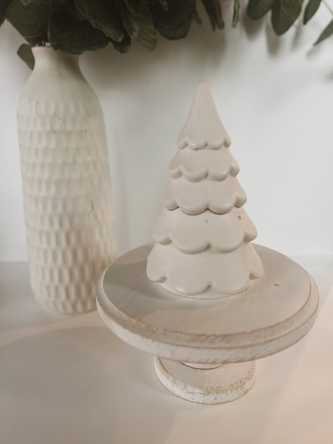 Wavy Christmas Tree Candle